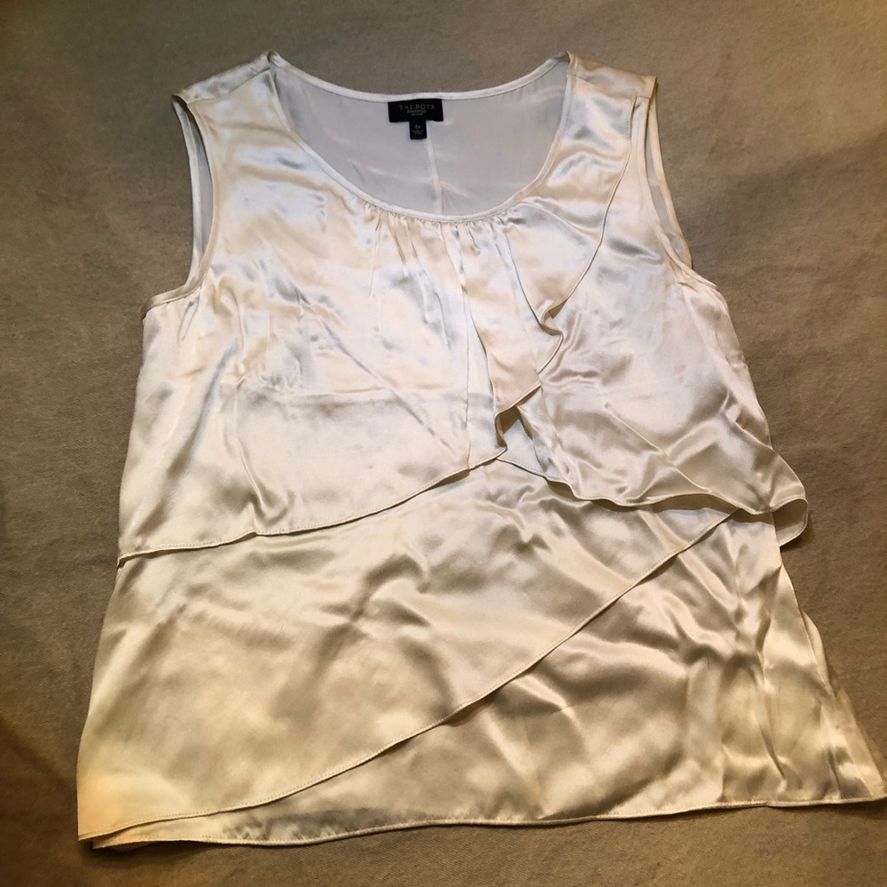 Talbots Silk sleeveless top size 6P